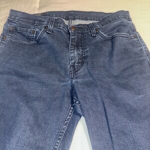 Levi's 511 Jeans Men's Size 32x34 Dark Washed Blue Denim Straight Leg